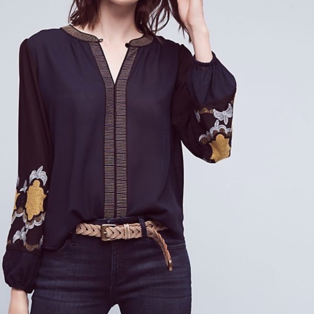 Anthropologie Vanessa Virginia Blouse - Picture 2 of 8